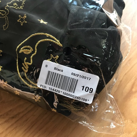 ModCloth Mystic Gold Embroidered Black Skirt - Picture 8 of 8